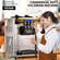 Εμπορική παγωτομηχανή VEVOR, απόδοση 22-30L/H, Μηχάνημα σερβιρίσματος πάγκου 2350W με χοάνη 2x6L Κυλίνδρου LCD πάνελ 2L Συναγερμός έλλειψης φουσκώματος, Frozen Yogurt Maker για σνακ μπαρ εστιατορίου, ασημί