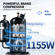 Εμπορική παγωτομηχανή VEVOR, απόδοση 22-30L/H, Μηχάνημα σερβιρίσματος πάγκου 2350W με χοάνη 2x6L Κυλίνδρου LCD πάνελ 2L Συναγερμός έλλειψης φουσκώματος, Frozen Yogurt Maker για σνακ μπαρ εστιατορίου, ασημί
