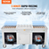 VEVOR Fried Ice Cream Roll Machine Rolled Ice Cream Maker 17,7x17,7 ιντσών 2 τηγάνια