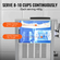 Εμπορική μηχανή παγωτού VEVOR Soft Serve 20L/H Απόδοση 3 Γεύσεων Πάγκος