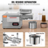 VEVOR Electric Oil Press Machine, 850W Μηχάνημα εξαγωγής λαδιού από ανοξείδωτο χάλυβα, 0-300℃ / 32 - 572 ℉ Ρυθμιζόμενη θερμοκρασία, Hot Press Oil Expeller για συμπίεση φιστικιών, σουσάμι, κραμβόσπορο, σπόρους τσαγιού