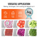 VEVOR Manual Vegetable Fruit Slicer, 0-0,5&quot;/0-12mm Thickness Adjustable Commercial Slicer Machine, Διπλές Θύρες Τροφοδοσίας, Μηχανή Κόφτη Τροφίμων Λεπίδων από ανοξείδωτο χάλυβα για αγγούρι, λεμόνι, ντομάτα