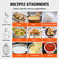 VEVOR Commercial Food Mixer 18.7L 3-Speed ​​Stand Dough Mixer 1100W for Restaurant