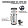 VEVOR Commercial Coffee Urn, 65 φλιτζάνια από ανοξείδωτο χάλυβα, μεγάλος διανομέας καφέ, 1500W 220V ηλεκτρική καφετιέρα για γρήγορη παρασκευή, δοχείο ζεστού νερού με αποσπώμενο καλώδιο ρεύματος για εύκολο καθάρισμα, ασημί
