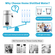 VEVOR 4L Water Distiller 1L/H Αποσταγμένου νερού Οθόνη χρονισμού &amp; θερμοκρασίας Λευκό