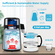 VEVOR Water Distiller, 1 L/H, 4L Distilled Water Maker με χρονισμό 0-99 H, 750W πάγκος καθαρισμού νερού με οθόνη διπλής θερμοκρασίας, σκόνη καθαρισμού γυάλινης καράφας 3 πακέτα άνθρακα εξοπλισμένα, εγκεκριμένο από την FDA, ασημί