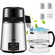 VEVOR Water Distiller, 1 L/H, 4L Distilled Water Maker με χρονισμό 0-99 H, 750W πάγκος καθαρισμού νερού με οθόνη διπλής θερμοκρασίας, σκόνη καθαρισμού γυάλινης καράφας 3 πακέτα άνθρακα εξοπλισμένα, εγκεκριμένο από την FDA, ασημί