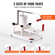 VEVOR Commercial Burger Patty Maker, 3 Convertible Mold (2/4/5-inch) Manual Beef Patty Maker, 1,5KG Hopper Μεγάλης Χωρητικότητας Μηχανή Τύπου Χάμπουργκερ, PE Meat Forming Processor with Handle &amp; Patty Paper