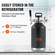 Σύστημα βρύσης VEVOR Beer Growler, Mini βαρέλι 128 oz 4L, 304 ανοξείδωτο ατσάλι υπό πίεση Growler Beer, Keg Growler με οθόνη πίεσης, βρύση ρυθμιστή CO2, στεγανός δακτύλιος για βαρελίσια, Homebrew, Craft Beer