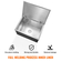 VEVOR 28&quot;x20&quot;x17&quot; Drop in Ice Chest Cooler Ice Doll από ανοξείδωτο ατσάλι με κάλυμμα
