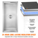 VEVOR 36&quot;x18&quot;x14&quot; Drop in Ice Chest Ψύκτης Ice Doll από ανοξείδωτο ατσάλι με κάλυμμα