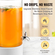 VEVOR Beverage Dispenser, 2 Gallon Dispensers Drink για πάρτι, Glass Juice Dispenser with Stainless Steel Spigot, Iced Tea Juice Water Dispenser, για εστιατόρια, ξενοδοχεία, πάρτι