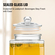 VEVOR Beverage Dispenser, 1,5 Gallon Dispenser για πάρτι, Glass Juice Dispenser with Stand, Stainless Steel Spigot, Iced Tea Juice Water Dispenser, για εστιατόρια, ξενοδοχεία, πάρτι
