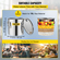 VEVOR Moonshine Still Distiller 5Gal 21L από ανοξείδωτο ατσάλι Water Distiller Copper Tube Home Kit ζυθοποιίας Ενσωματωμένο θερμόμετρο