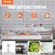 VEVOR Countertop Refrigerated Salad Pizza Prep Station 155 W Glass Guard CE