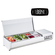 VEVOR Countertop Refrigerated Salad Pizza Prep Station 150 W Stainless Guard CE