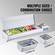 VEVOR Countertop Refrigerated Salad Pizza Prep Station 165 W Stainless Guard CE