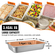 Επιτραπέζια τηγάνια ατμού VEVOR 6 Pack 20,9 x 12,8 x 3,9 ιντσών Βαθύ επιτραπέζιο τηγάνι ατμού πλήρους μεγέθους 13L Δοχείο φαγητού από ανοξείδωτο ατσάλι Δίσκος φούρνου Ξενοδοχείου Τηγάνια κατά της μαρμελάδας Επιτραπέζιο τηγάνι ατμού