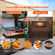 VEVOR Pizza Steel, 14&quot; x 14&quot; x 1/4&quot; Ατσάλινο πιάτο πίτσας για φούρνο, πέτρα ψησίματος πίτσας από ανθρακούχο χάλυβα με 20 φορές υψηλότερη αγωγιμότητα, βαρέως τύπου τηγάνι πίτσας ανθεκτικό στη σκουριά για εξωτερική σχάρα, εσωτερικός φούρνος