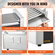 VEVOR Electric 18 Hot Dog 7 Roller Grill Cooker Machine Backsplash &amp; Shelf 1,4KW