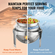 Σετ μπουφέ πιάτων VEVOR Roll Top Chafing, 6 Qt 2 Pack, Chafer από ανοξείδωτο ατσάλι με 2 τηγάνια πλήρους μεγέθους, στρογγυλός θερμαντήρας τροφοδοσίας με καπάκι, βάση καυσίμου για τουλάχιστον 5 άτομα