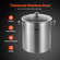VEVOR 24QT από ανοξείδωτο ατσάλι Stockpot Μαγειρική κατσαρόλα κουζίνας με λαβή καπακιού