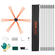 VEVOR 8 m Kit καθαρισμού καπνοδόχου, με 8 ενισχυμένες εύκαμπτες ράβδους από νάιλον, εργονομική βούρτσα καθαρισμού καπνοδόχου, καθαριστικό καμινάδας βούρτσας 360 μοιρών, πλούσια αξεσουάρ για οικιακή χρήση καυσαερίων τζακιού Ταιριάζει στους περισσότερους σωλήνες