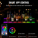 VEVOR LED Lighted Liquor Bottle Display Bar Shelf RF &amp; App Control 40&quot; 2-step