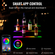 VEVOR LED Lighted Liquor Bottle Display Bar Shelf RF &amp; App Control 24&quot; 3-step