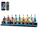 VEVOR LED Lighted Liquor Bottle Display Bar Shelf RF &amp; App Control 60&quot; 2-Step