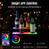 VEVOR LED Lighted Liquor Bottle Display Bar Shelf RF &amp; App Control 16&quot; 2-step