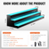 VEVOR LED Lighted Liquor Bottle Display Bar Shelf RF &amp; App Control 48&quot; 3-step