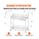 VEVOR Bar Cart Gold, 2 επιπέδων Home Bar Cart σε ρόδες που κλειδώνουν, Rolling Cart Alcohol with Tempered Glass Rack Guarddrail Wine Rack, Modern Cart Wine for Home Kitchen Training and σαλόνι