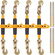 Βιβλιοδετικό αλυσίδας Ratchet VEVOR, 3/8&quot;-1/2&quot; βαρέως τύπου συνδετικά φορτίου, με γάντζους G80 12000 lbs ασφαλές όριο φορτίου, αντιολισθητική λαβή εξοικονόμησης εργασίας, συνδετικά αλυσίδας δεσίματος για ρυμουλκούμενο φορτηγών επίπεδης επιφάνειας, 4 τμχ