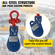 VEVOR 2ton Snatch Block with Chain, 4400 lbs Capacity Snatch Block Rigging, 3&#039;&#039; Single Sheave Block με περιστρεφόμενο άγκιστρο, G70 Chain, Fit 3/8&#039;&#039; Wire Cable Heavy Duty for Pulling Wrecker Roll Back Recovery