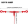 VEVOR Chain Binder 5/16-3/8, Ratchet Load Binder 6600lbs Capacity, Ratchet Lever Binder with G70 Hooks, Ρυθμιζόμενο μήκος, Ratchet Chain Binder για δεσίματα, έλξη, ρυμούλκηση, κόκκινο