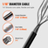VEVOR Vinyl Coated Wire Rope Kit, 3/32 Cable Through 1/16 Diameter Inox, 7x7 Strands Κατασκευή με 189 αξεσουάρ για String Lights, Clothesline, Vine, 164 ft Black