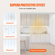 VEVOR strip curtain, 100&#039; Length x 12&quot; Width x 0,12&quot; Door, Clear Ribbed PVC Curtain strip Door Bulk Roll, Πλαστικές λωρίδες πόρτας για την πόρτα του σούπερ μάρκετ, γκαράζ, αποθήκη, αχυρώνα, σπίτι ζώων συντροφιάς