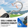 VEVOR 4 τεμ. Flat Bungee Cord Set 20 mm Heavy Duty Bungee Straps with S-Hook 40