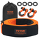VEVOR Heavy Duty Tow Strap Recovery Kit 3&quot; x 20 ft (MBS-36.000 lbs) Ιμάντας βαρούλκου Tree Saver, Τριπλός ενισχυμένος βρόχος &amp; προστατευτικά μανίκια &amp; τσάντα αποθήκευσης, δεσμίδες D-Ring 3/4&quot;, για Truck Jeep SUV ATV