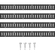 VEVOR E Track Tie Down Rail Kit, 5&#039; Steel Rails, 4 Pack, Secure Cargo &amp; Heavy Loads έως 2000 lbs, Heavy Duty Etrack Rails με βίδες για γκαράζ, φορτηγά, τρέιλερ, δέσιμο μοτοσυκλετών, βάσεις ATV