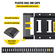 VEVOR E Track Tie-Down Rail Kit, 30PCS 5FT E-Tracks Set Περιλαμβάνει 4 χαλύβδινες ράγες &amp; 2 μονή υποδοχή &amp; 8 O rings &amp; 8 Tie-Offs με D-Ring &amp; 8 End Caps, Αξεσουάρ ασφάλισης για φορτίο, μοτοσικλέτες και Ποδήλατα