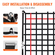 VEVOR Cargo Net Heavy Duty Cargo Net 96&quot; x 72&quot; Ρυθμιζόμενες πόρπες &amp; άγκιστρα S