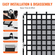 VEVOR Cargo Net Heavy Duty Cargo Net 96&quot; x 81&quot; Ρυθμιζόμενες πόρπες &amp; άγκιστρα S-hooks