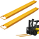 Επεκτάσεις περονιού VEVOR Pallet, 60&quot; Μήκος 4,5&quot; Πλάτος, Επεκτάσεις περονοφόρου από ανθρακούχο χάλυβα βαρέως τύπου για περονοφόρα ανυψωτικά οχήματα, 1 ζεύγος προεκτάσεις περονοφόρου ανυψωτικού μηχανήματος, εξαρτήματα περονοφόρου βιομηχανικού περονοφόρου για περονοφόρα, κίτρινο