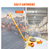 VEVOR Machinery Skate Dolly, 6614 LBS/3T Industrial Machinery Mover with Handle, Carbon Steel Machinery Moving Skate με 3 περιστρεφόμενους τροχούς PU 360°, Αντιολισθητικό καπάκι περιστροφής 360° για αποθήκη, εργαστήριο