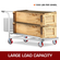 VEVOR 4 Pack 6 x 2 ιντσών τροχοί τροχού 2 άκαμπτοι και 2 περιστρεφόμενοι τροχοί με πλαϊνό φρένο Πλάκα σιδήρου πολυουρεθάνης 1000LBS Χωρητικότητα ανά τροχό