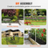 VEVOR Animal Barrier Fence 28 Pack, 17in(H) x30ft(L), Υπόγεια Διακοσμητική Περίφραξη Κήπου με Διάστημα Ακίδων 1,5 ίντσας, Μεταλλικός φράχτης σκύλου για την αυλή και το εξωτερικό αίθριο