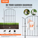 VEVOR Garden Fence, No Dig Fence 24&#039;&#039;(H)x13&#039;&#039;(L) Animal Barrier Fence, Υπόγεια Διακοσμητική Περίφραξη Κήπου με Διάστημα Ακίδων 2 ιντσών, Μεταλλικός φράχτης σκύλου για την αυλή και το εξωτερικό αίθριο, 10 πακέτο