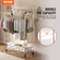 Βάση ρούχων VEVOR Heavy Duty, ράφι ρούχων με διπλή ράβδο για κρεμάστρα, ράφι ρούχων με ρυθμιζόμενο ύψος και εκτεινόμενο μήκος με χώρο αποθήκευσης κάτω, χωρητικότητα 600 λίβρες